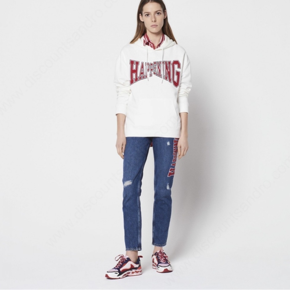 NWT SANDRO HOODED SWEATSHIRT size1